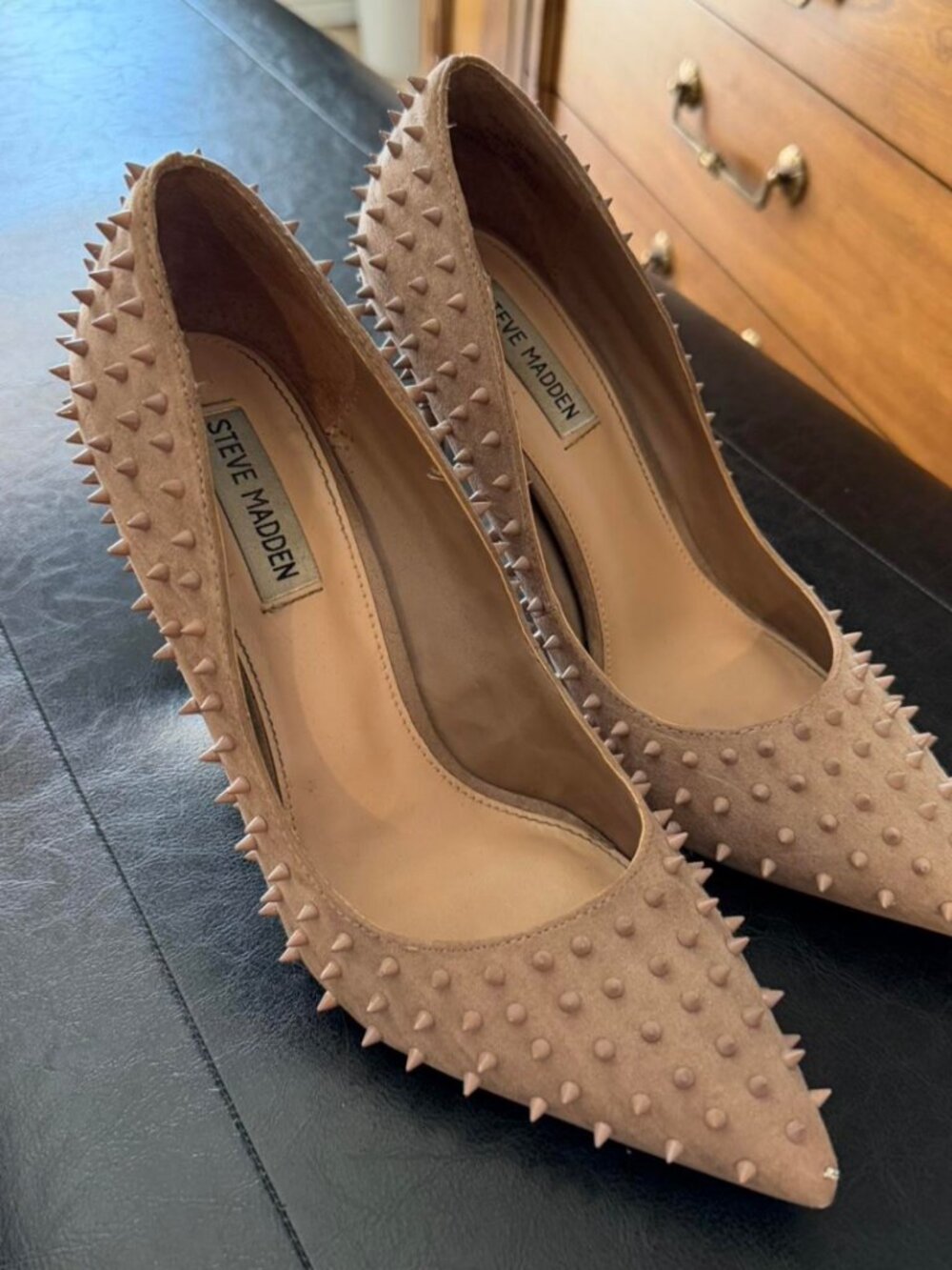 Steve Madden Women's Tan and Pink Courts